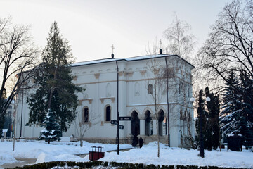 church in winter