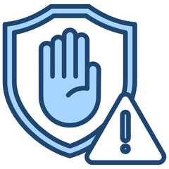 Prevention Blue Icon