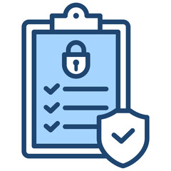 Security Audit Blue Icon