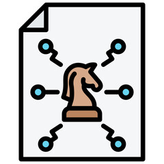 Trojan Outline Color Icon