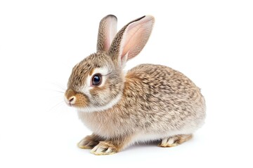Obraz premium a rabbit isolated on white background