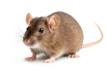 a rat, isolated on white background