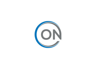 ON letter logo design with vector icon template