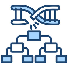 Inherited Disease Blue Icon