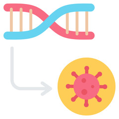 Transfection Flat Icon