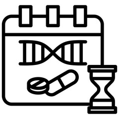Gene Therapy Trial Outline Icon