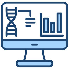 Bioinformatic Blue Icon
