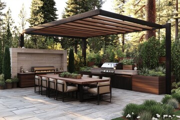 Perfect setting for al fresco meals with friends and family.