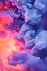 Fototapeta premium An epic cloud formation at sunset, with an orange and dark blue sky