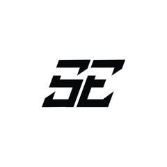 SE monogram logo design letter text name symbol monochrome logotype alphabet character simple logo