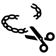 Fototapeta premium Recombinant Dna Glyph Icon