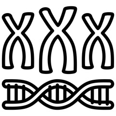 Chromosome Outline Icon