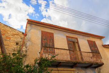 Street view in November in the artisan village of Lefkara in the mountains, Cyprus, Greece, Lefkara, 19.11.2024