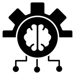 Deep Learning Glyph Icon