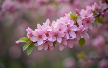 Fototapeta premium Cherry blossom flowers in spring
