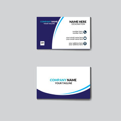 Corporate simple modern, creative, and clean business card template