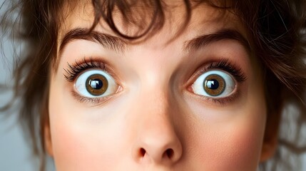 Fototapeta premium a person with a shocked or surprised expression