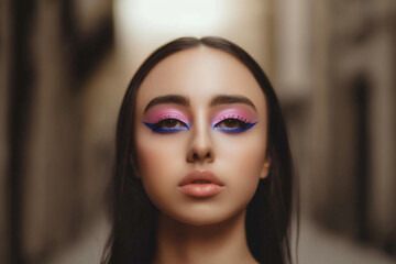 Dynamic female leader with professional demeanor in modern workplace setting