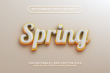 Spring Editable Text Effect Design
