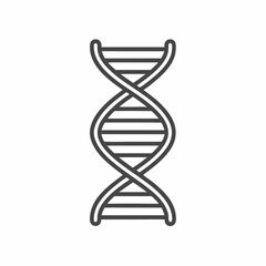 Exploring the essence of life through elegant vector illustration of a DNA double helix in minimalist design