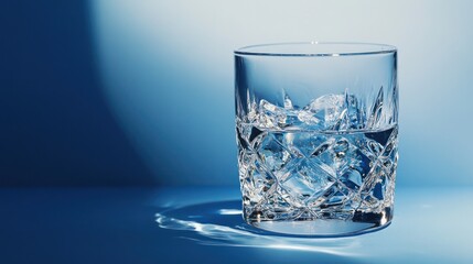Crystal Clear: A Glass of Refreshing Water