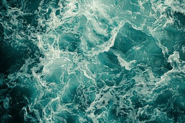 Fototapeta premium Waves of water of the river and the sea. Detailed photo textured background