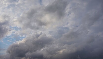 black sky and clouds, overcast means it will rain, suitable for background
