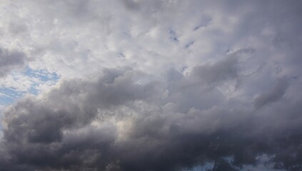 black sky and clouds, overcast means it will rain, suitable for background