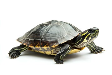 Obraz premium a turtle isolated on white background 