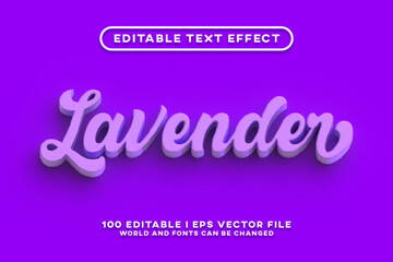 Obraz premium Lavender Editable Text Effect Design
