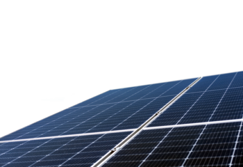 Cutout solar panel. Solar energy facilities.