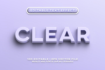 Clear Editable Text Effect Design