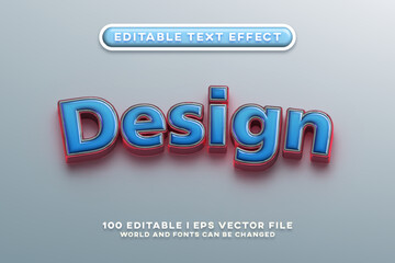 Design 3D Style Editable Text Effect