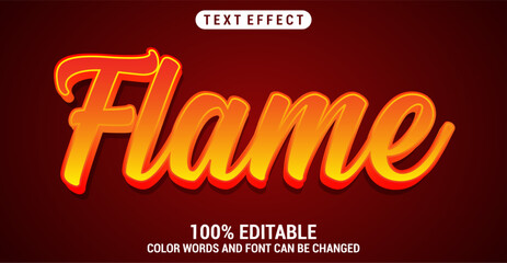 Flame text style effect