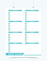 Minimalist Printable vector planner template design, Daily planner for every day, Schedule, tasks, notes for the every day and simple printable to do list, Vector graphic set for daily routine.