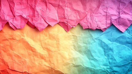 Fototapeta premium A crinkled paper surface with creases and soft folds showing texture.