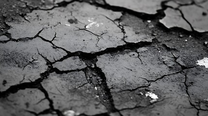 A dark asphalt surface with a rough texture and visible tire marks.