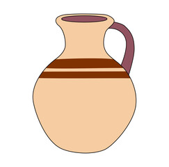 Cartoon Traditional Vase Vectors Illustration