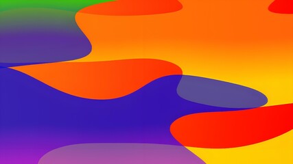 Vibrant, abstract, colorful shapes. Perfect for graphic design projects, digital banners, children's book illustrations, and modern website backgrounds. 