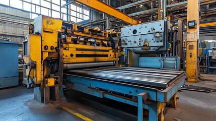 Industrial Metal Rolling Machine in Factory