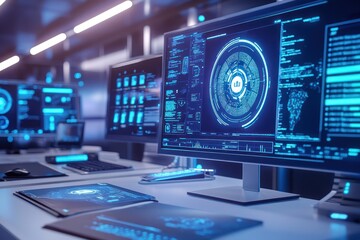 A cybersecurity lab uses holography to secure digital identities across platforms.