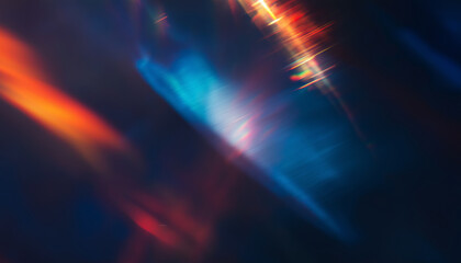 Abstract Light and Color Gradient with Dynamic Blue and Orange Highlights on Dark Background for Creative Design  
