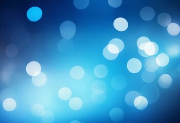 A close-up of blue and white bokeh lights