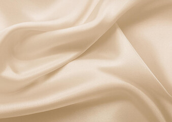Obraz premium ベージュのサテンの背景テクスチャ