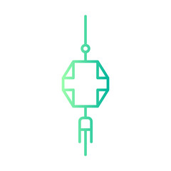 chinese lantern gradient icon