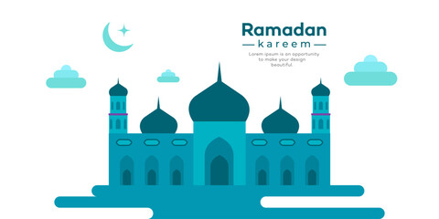 Ramadan kareem and Eid mubarak background design