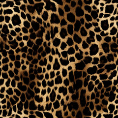 Fototapeta premium leopard, wool texture, spots, dark background, fluffy print, stylish design