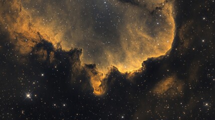 Fototapeta premium A stunning cosmic nebula illuminated against a backdrop of stars.