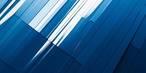 Fototapeta premium Abstract Blue and White Geometric Design
