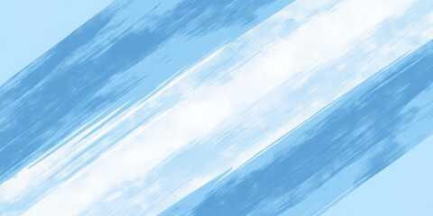 Obraz premium Abstract Blue and White Diagonal Brush Strokes